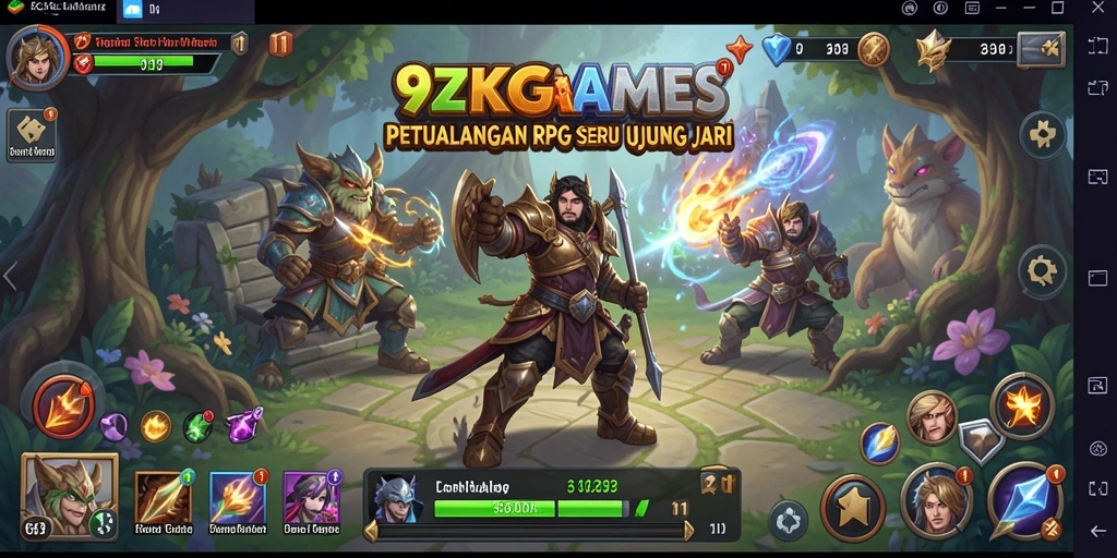 Screenshot gameplay RPG 9ZKGAMES yang menampilkan aksi mendebarkan.