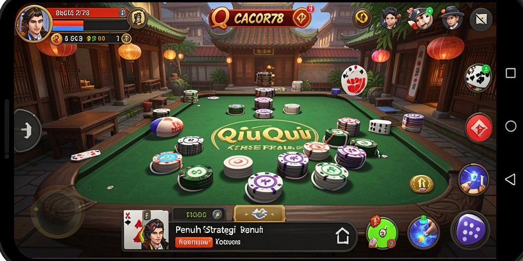 Screenshot gameplay seru QiuQiu di CACOR78.
