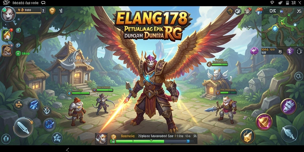 Tampilan gameplay epik di dunia RPG ELANG178.