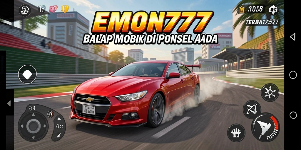 Tampilan gameplay balapan seru di EMON777 dengan grafik menakjubkan.