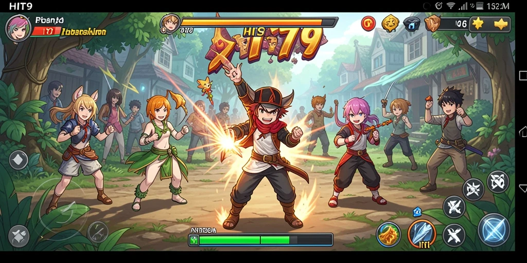 Gameplay HIT9 menampilkan karakter anime ikonik dalam aksi seru.