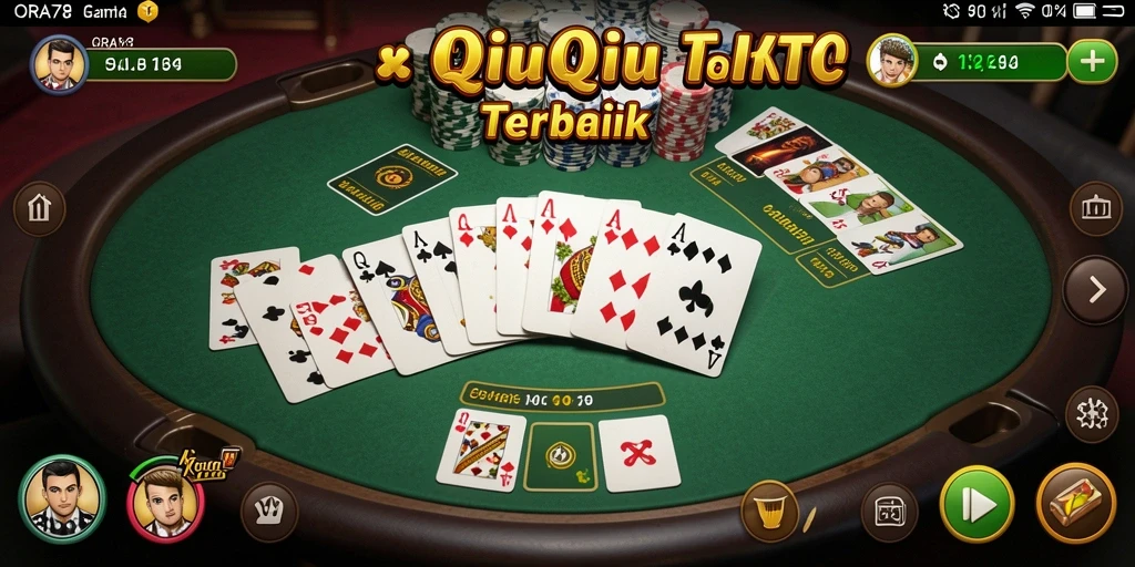 Tampilan menarik dari gameplay ORA78 QiuQiu.