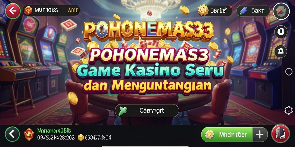 Tampilan gameplay seru di POHONEMAS33 untuk pengalaman Kasino yang mendebarkan.