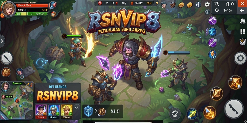 Tampilan aksi mendebarkan dari gameplay ARPG RSNVIP8.