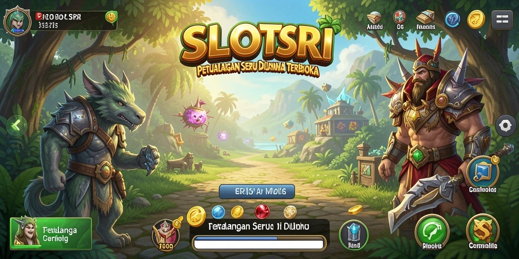 Tampilan gameplay seru di dunia terbuka SLOTSRI.